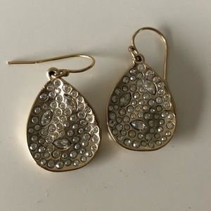 Alexis Bittar gold crystal earrings